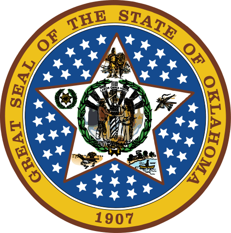 This is the official state seal for Oklahoma