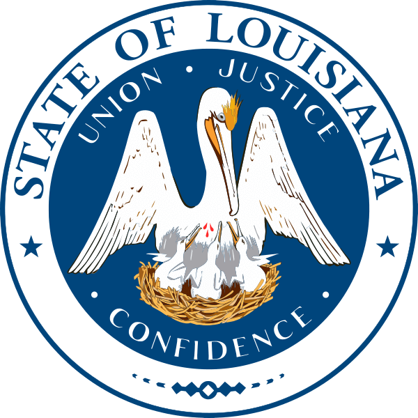 This is the official state seal for Louisiana