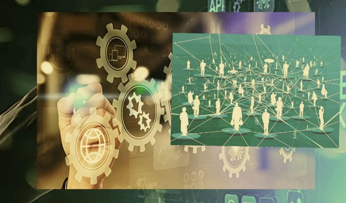 A vast group of people connected through a network